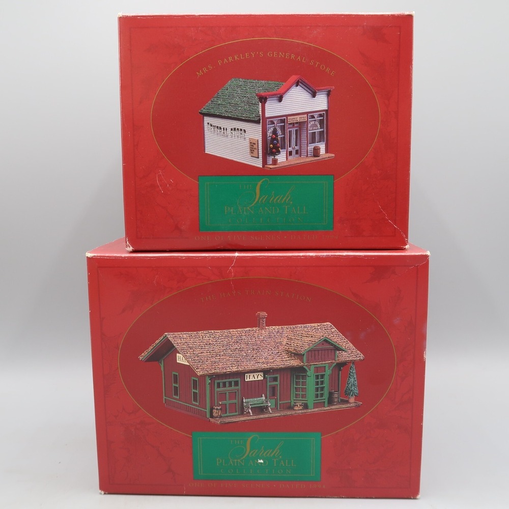 Hallmark Mrs Parkleys General Store & HayTrain Station Sarah Plain & Tall House